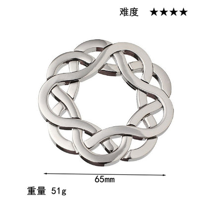 puzzle zinc alloy unlock Kong Ming lock magic alloy educational toys nine-chain intelligence unlock buckle full set