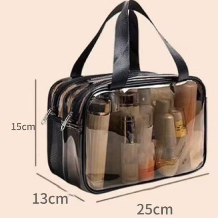 PVC Dry and Wet Separate Toiletry Bag Waterproof Cosmetic Bag Large Capacity Portable Storage Bag Bath Swimming Storage Bag