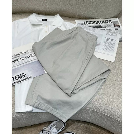 Lanmi Elastic Waist Lantern Pants Autumn and Winter New Loose Wide-Leg Slimming Petite Stylish Curved Knife Pants Long Pants for Women