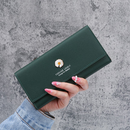 Manufacturers wholesale new wallet ladies fashion purse simple small folding small wallet mini version card bag female