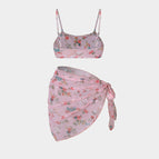 Pink gauze skirt / Free size