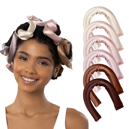 Amazon same lazy curling iron 25cm no heat curling iron set rubber six-color six-piece dish hair stick women