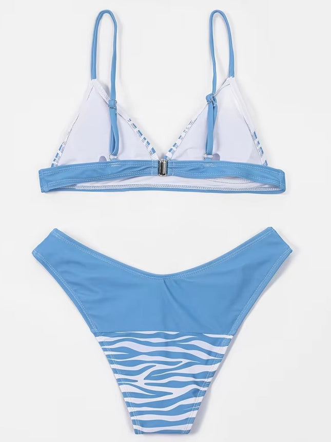 Yiyou Wholesale European and American Sexy Bikini Separates Swimsuit Women's Fashion Striped Bikini Bikini