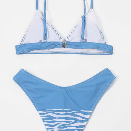 Yiyou Wholesale European and American Sexy Bikini Separates Swimsuit Women's Fashion Striped Bikini Bikini