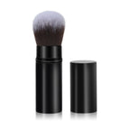 Black retractable brush with round head
