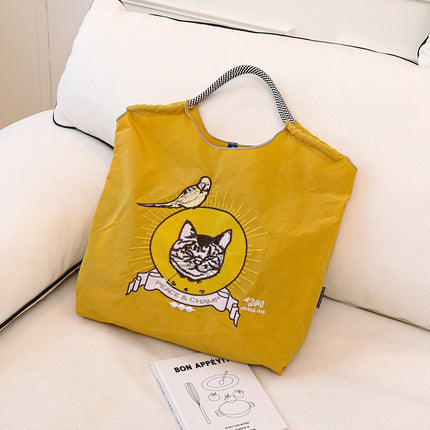 New Canvas Bag Embroidered Shopping Bag Tote Bag Large Capacity Bag Women's Handbag Crossbody Bag