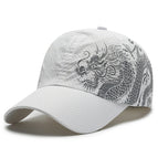 Chinese Dragon-White / Adjustable fit 56-59cm head circumference
