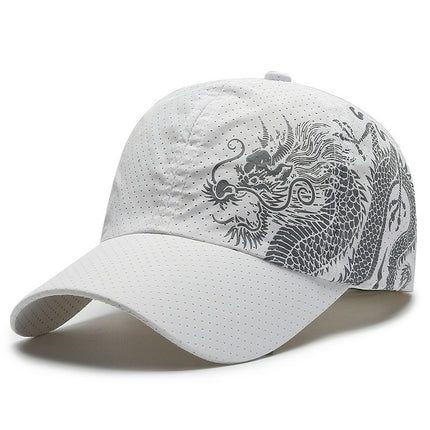 Quick-Drying Baseball Hat Men's Summer Outdoor Sports Sun Protection Breathable Hole Sun Hat Korean Style Casual Sunshade Peaked Cap