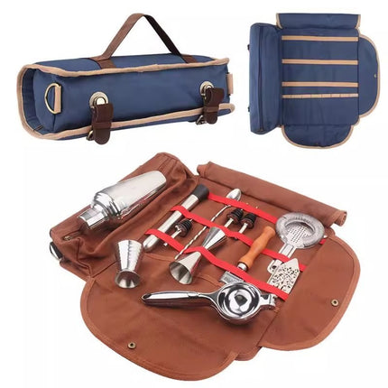 Spot Direct Sales Outdoor Camping Portable Tool Bag Bartending Tool Bag Shoulder Bartender Tool Storage Bag