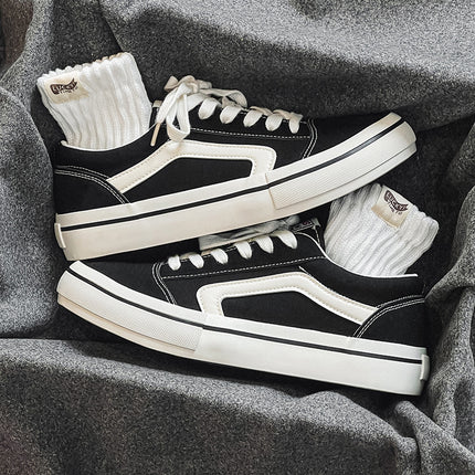 Autumn 2024 New Canvas Shoes Men's Sports Casual Board Shoes Simple All-match Men's Shoes Trendy Shoes Vulcanized Shoes