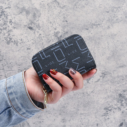 Factory wholesale Korean version of the card bag women's online red Mini Portable card card set 2 in 1 thin multi-card coin purse