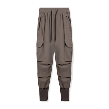 Summer Ice Silk Men's Long Pants, Thin Quick-Dry Pants, Loose Versatile Sports Pants, Breathable Casual Fashion Pants for Men