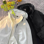 Ivory white [men and women] thickened three-in-one / M [Suggested 42.50 kg-52.50 kg]]