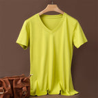 [V-neck] fruit Green / S