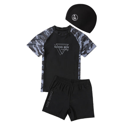 Children's Swimwear Boys' Big Children Split 2025 New Fat Children's Big Children's Hot Spring Swimming Trunks Youth Swimming suit