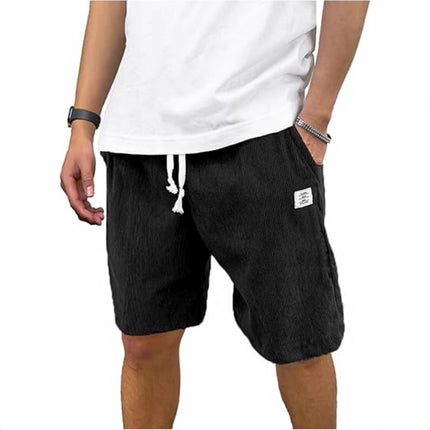 Men's Casual Sports Shorts Fitness Muscle American Quarterers Corduroy Breathable Shorts