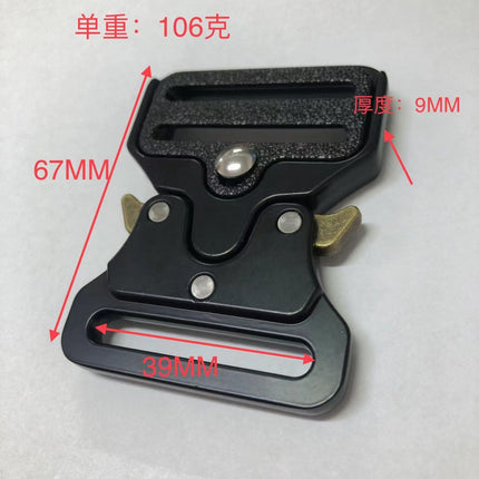 Metal belt buckle Cobra tactical socket zinc alloy buckle luggage hardware accessories safety buckle belt adjustment
