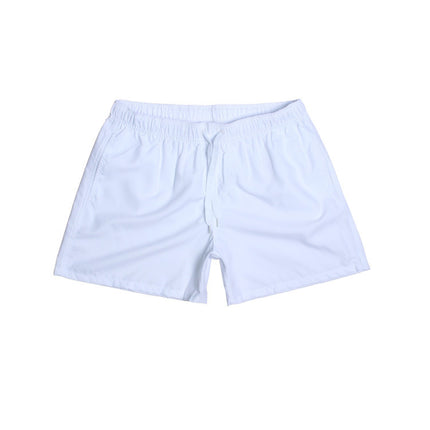 Cross-border Men's Beach Pants Plain Three-point Loose Swimming Shorts Fitness Sports Shorts Cross-border Foreign Trade Leisure Shorts