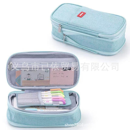 Retractable Pencil Case, Super Large Capacity, Multifunctional Stationery Box, Portable Foldable Storage Bag for Primary and Secondary School Students, Specially Designed for Exams
