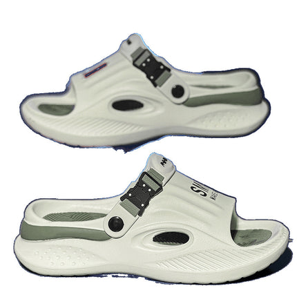 Slippers for Men's Summer Outer Wear Thick-Soled Shoes with a Sense of Stepping on Shit Large Size 45 Sports and Leisure Summer Beach Sandals