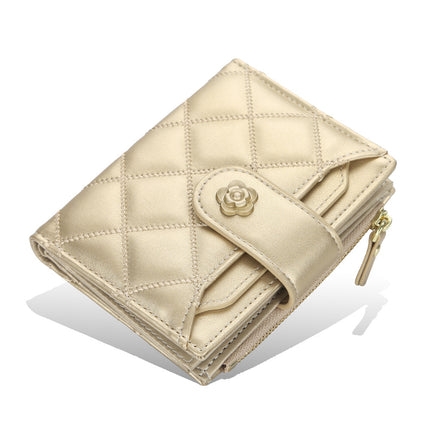 Baellerry Short Women's Wallet Fashionable K-Style Multi-Card Slot Card Holder Vertical Storage Simple Coin Purse for Women