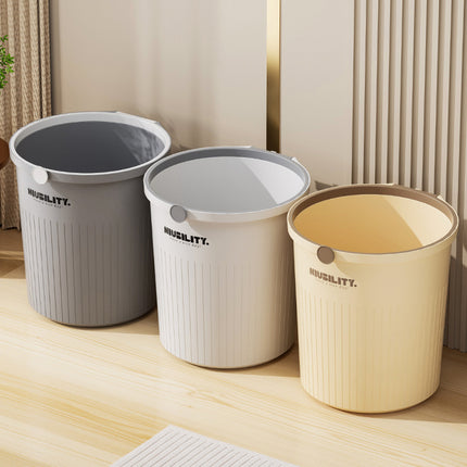 Trash Can Household 2025 New Large Capacity Bathroom Toilet Living Room Kitchen Bedroom Office Large Waste Paper Basket