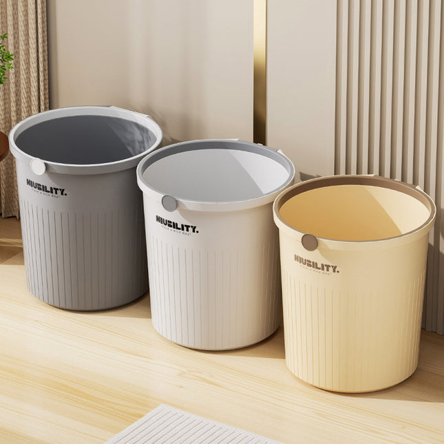 Trash Can Household 2025 New Large Capacity Bathroom Toilet Living Room Kitchen Bedroom Office Large Waste Paper Basket