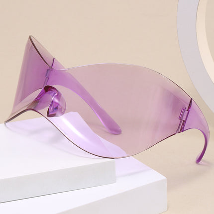 Europe and the United States cross-border new fashion ball shape mirror personality wear fruit color mask fashionable sunglasses 8032