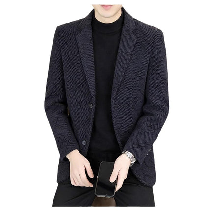 Men's business suit autumn and winter 2025 new high-end style entertainment temperament wear coat manufacturers wholesale