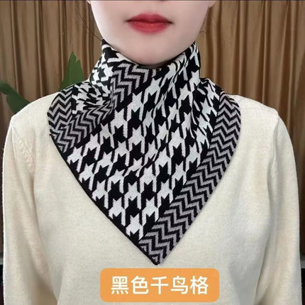 New Style Fashion 2024 Autumn and Winter Neck Protection Neck Korean Style Cold-proof All-match Neck Set Warm Temperament Triangle Scarf