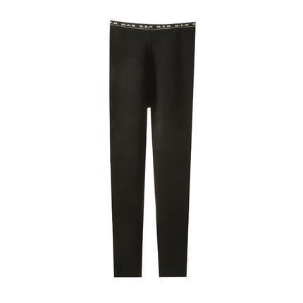 Black Slim Leggings Women's Winter fleece-lined Thickened Outer Wearing Warm Fashionable High Waist Cotton Pants