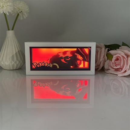 Pokemon Paper Carving Lamp Pikachu Ghost Stone Animation Handset Peripheral Ornaments Gift Light Box Atmosphere Lamp
