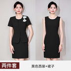 Black suit + dress / S