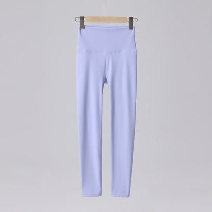 Trendy Women's Yoga Pants for Outdoor Wear, Tight-Fitting Breathable Sports Fitness Leggings, High-Waisted, Hip-Lifting, Cropped Length