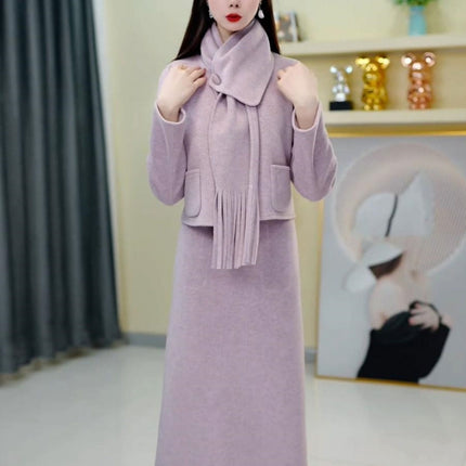 Taro Purple Sweater Suit Set / Ensemble Pull Violet