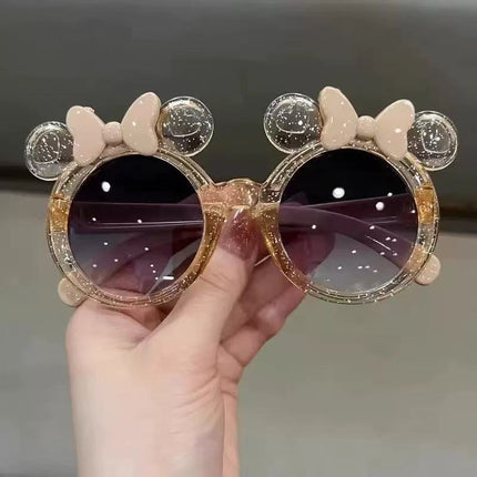 Crystal bow cartoon sunglasses Joker baby cute sunglasses trend children fashion factory wholesale new
