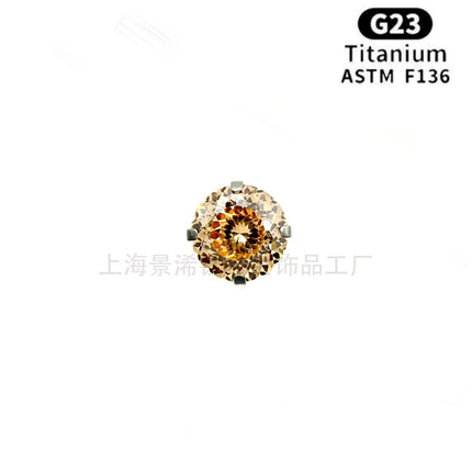 F136 Titanium Alloy Cross-border Bird's Nest Cut Earrings Earrings Earrings Ear Bone Ear Nail Accessories