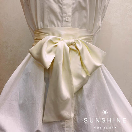 Bow Tight Waist Belt dress Decorative Strap Women's Skirt Waist Cover Wide Belt
