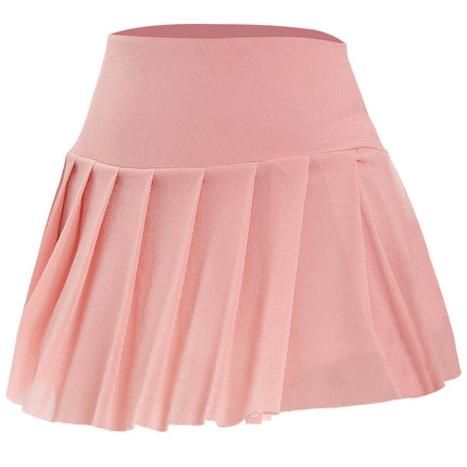 Spring and Summer Running Sports Short Skirt Spring European Fitness Yoga Skirt Pleated Skirt Golf Badminton Tennis Skirt