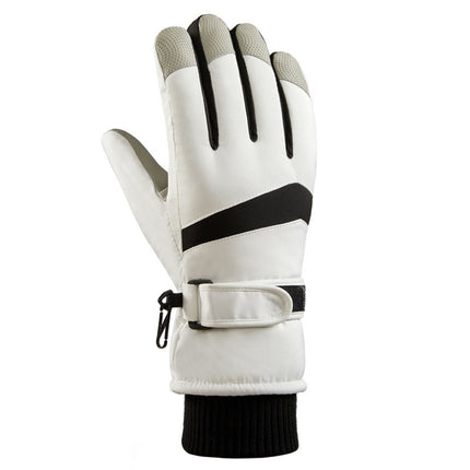 Ski gloves for men and women with winter cold outdoor riding plus velvet padded touch screen warm cross-border A30HXG
