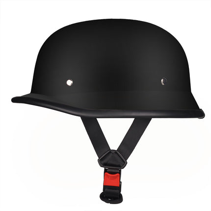 German Cruise Retro Half Helmet Women's Pedal Men's Motorcycle Helmet Locomotive Scoop Helmet 3c Standard Private Helmet with Glasses