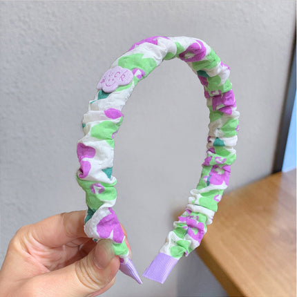 Internet Red Square Explosions Contrast Braid Head Band Wide Edge Non-Slip High-Level Hair Band 2023 New Style Hair Card for Women