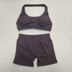 Mushroom gray bra and shorts set / Xs (european size is too large)