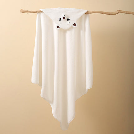 Coral Fleece Bath Towel Class A Baby Holding quilt Absorbent Newborn Children Autumn and Winter Thickened Package Cartoon Hooded Bath Towel Bucket