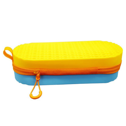 Double-sided breathable large capacity silicone goggles box silicone glasses protective box breathable portable drop-resistant goggles storage bag