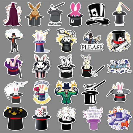 53 Magician Stickers Trend Cool Creative Cartoon Graffiti Waterproof Decorative Thermos Mobile Phone Computer Stickers