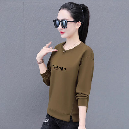 Spring, Autumn and Winter Sports Suit for Plus Size Women 2025 New Loose Round Neck Sweatshirt Casual Free Shipping One Piece Drop Shipping Long Sleeve
