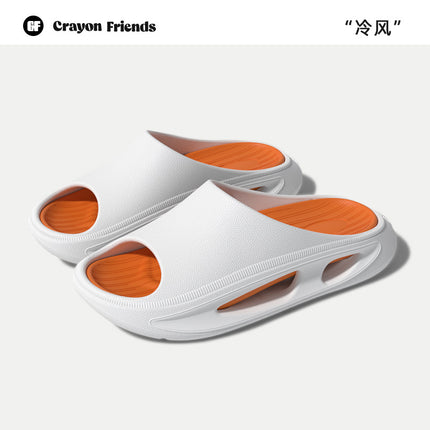 Crayonfriends Sports Slippers Men's Summer Outer Wear Non-Slip Ins Trendyy Couple Outdoor Sandals Slippers Men