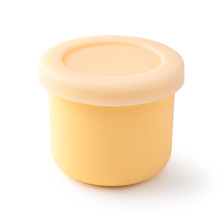250ml Silicone Round Box Refrigerator Fresh-keeping Box Lunch Box Fruit Box Round Silicone Fresh-keeping Box Microwave Lunch Box
