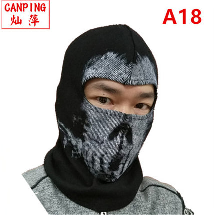 Cross-border manufacturers Halloween cs headgear call of duty personality ghost headgear windproof warm riding headgear mask
